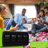 Leisure LED Contemporary Quadruple SPST On-Off Switch with Bezel, 12-Volt,