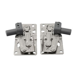IEUDNS 1 Pair Soft Close Flip Down Tray Hinges with Damping Design,Self Closing Cabinet Door Hinges,Tip-Out Door Support Frame 45° Opening Angle for Closets Bookcases Sink Hinge Scissor Hinge