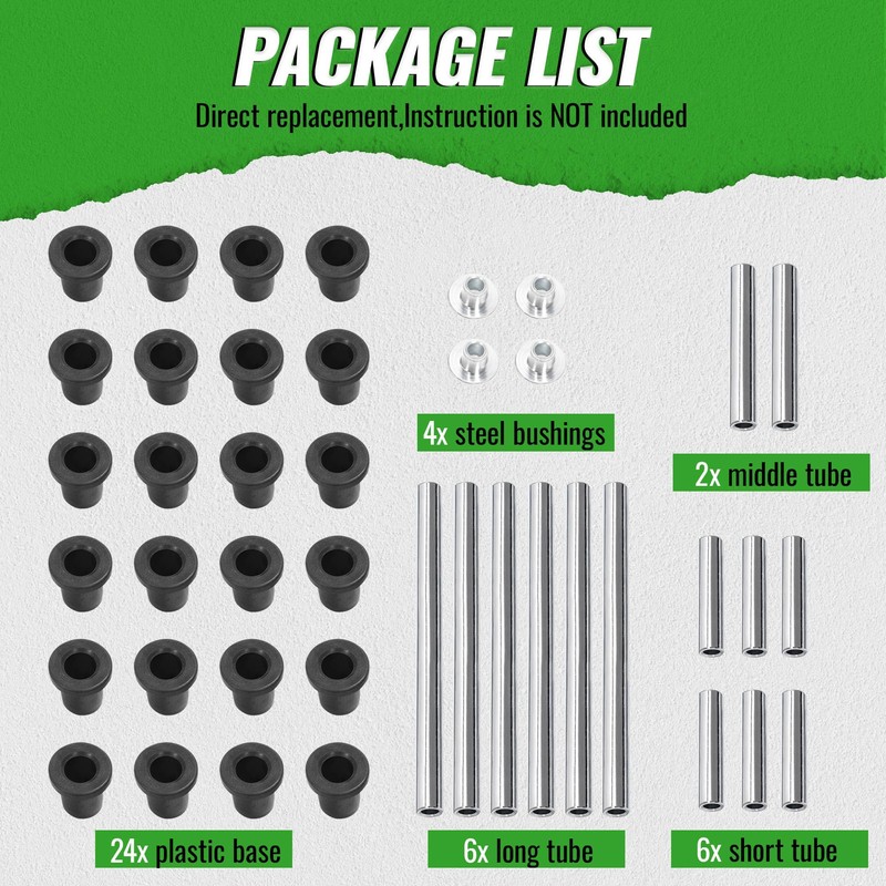 Kojem A Control Arm Bushing Kit Compatible with 2008-2014 Polaris