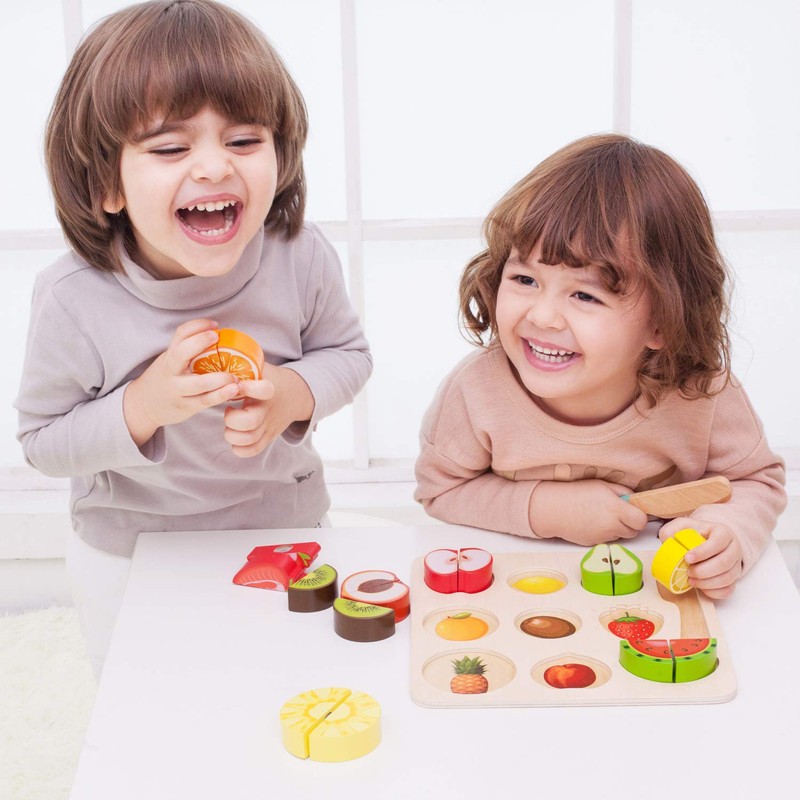 Classic World Cutting Fruit Puzzle Molding Puzzle 1 Year Old