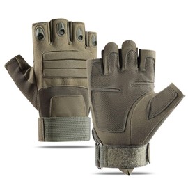 UNIQOCK Fingerless Gloves for Airsoft Shooting Half Finger Hunting Hiking Cycling Driving Motorcycle Climbing Work Gloves