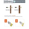 SORWDUERM 2 Pack Brushed Gold Cabinet Knobs Brass Kitchen Solid