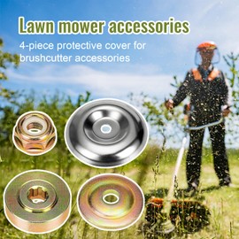 Benaton Pack of 4 Brush Cutter Accessories, Lawn Mower Replacement Parts Gear, Universal Metal Brush Cutter Accessories, Gear Strimmer, for Lawnmower, Watering Machine, Trimmer