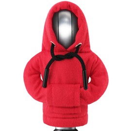 ZHSMS Gear Shift Hoodie, Upgraded Universal Hoodie Car Gear Shift Cover, Funny Shifter Hoodie, 5.9 Inch Car Shifter Stick Protector Decoration(Red)