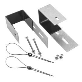 Avoltik Balcony Power Station Bracket Square Hooks Pack of 2 I Robust Balcony Power Station Attachment Made of Stainless Steel I Bracket for Balcony Power Station Including Mounting Set I Solar Module