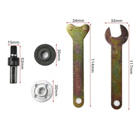 12 Pack Angle Grinder Accessories, Hand Drill Arbor Mandrel Adapter Grinding Machine Discs with Spanner for Wood, Metal and Tiles