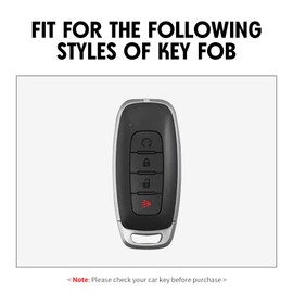 WORCAS Key Fob Case Carbon Fiber Pattern Silicone Cover Compatible with NISSAN Rogue Altima Maxima Muran Pathfinder Sentra Armada Titan Qashqai Kicks Frontie 4 Button Keyless Entry Remote, NSSC5-SCE1