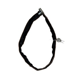 seven the world Chain Lock, 37.4 inches (95 cm), Lock Chain, Keyed, Anti-Theft, Lightweight, Short, Keyed, Bicycle, Bike, Black