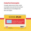 School Smart Ruled Index Card, 4 x 6 Inches, Blue,