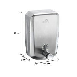 Dolphy 304 Stainless Steel Liquid Soap Dispenser for Bathroom & Kitchen -1000 ML