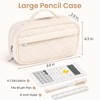 Sooez Large Pencil Case, Pencil Pouch with Handle, Pen Bag
