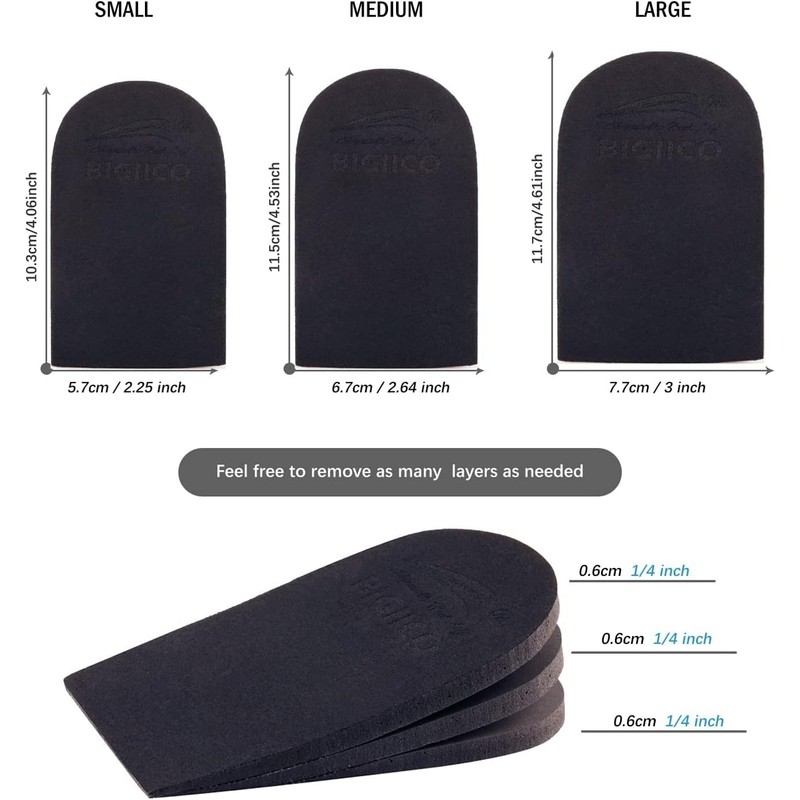 Makryn Adjustable Orthopedic Heel Lift for Leg Length Discrepancies and
