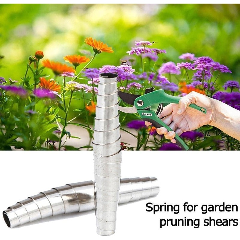 2Pcs Silver Springs Pruners Replacement,Stainless Steel Replacement Pruning Shear Spring,Pruning