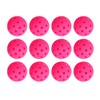 12PCS 74mm 40 Holes Pickleballs PE Plastic High Elasticity Pickleball