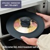 Set of 2 Vented Tempered Glass Universal Lid for Pot
