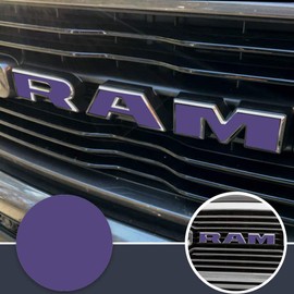 IPG for 2019-2021 Ram 1500 Grille Emblem Overlay Decal Stickers - Emblem Do it Yourself Stickers Set Personalize Your RAM (Lavender)