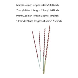 SM SunniMix 4X DIY Fishing Rod Building Tools 6/7/9/10mm Equipment Accessories Lightweight Portable Replacement Hand Reamer Tools Repair