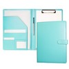Binder A4 Clipboard Folder, Bi-Fold PU Conference Pad Clip File,