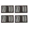 4pcs Vaccination Certificate Holder Marbling Waterproof PU Leather Vaccine Card
