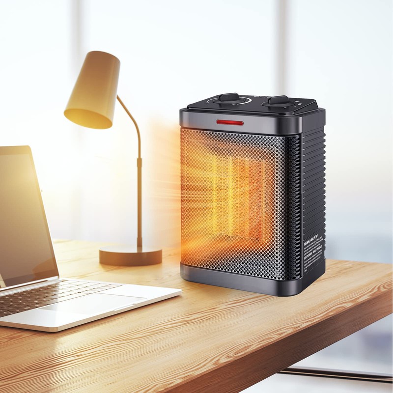 Space Heater for Indoor Use, 1500W PTC Ceramic Heater with