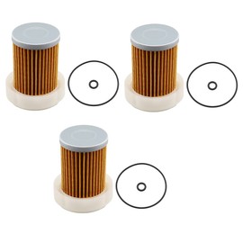 TOPREPAIR 3pcs Fuel Filter with O-Ring for Kubota L3200 L3400 L2501 L2800 L3200 L3700 L3800 RTV-X1100CR RTV-X1100CW RTV-X1120DR L2501D L2501F 6A320-59940 B7800 L3400 B3030 B7400
