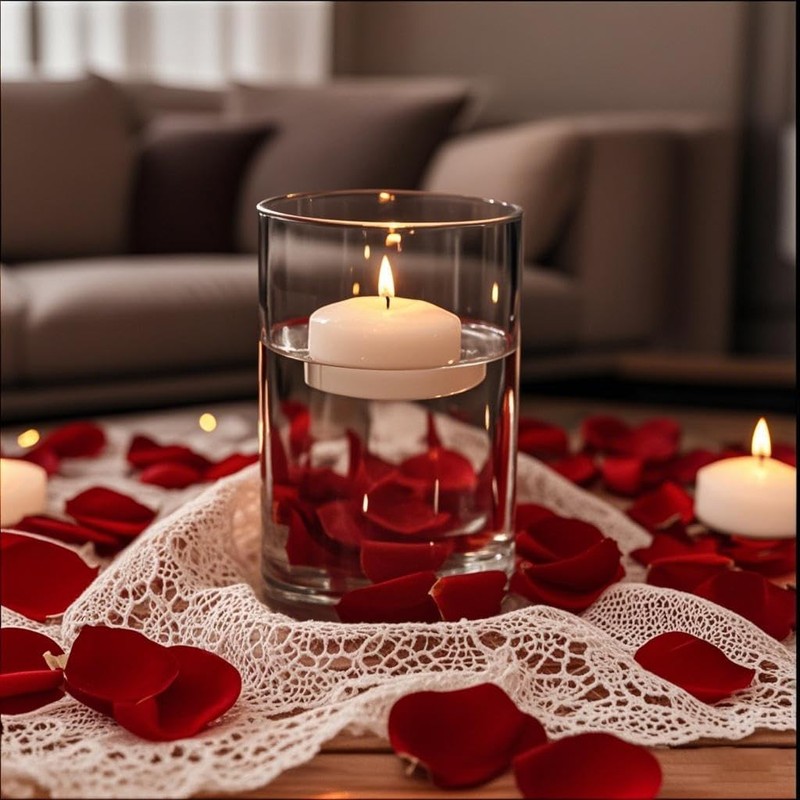 24 Pack 2 inch White Floating Candles Unscented Floating Candle