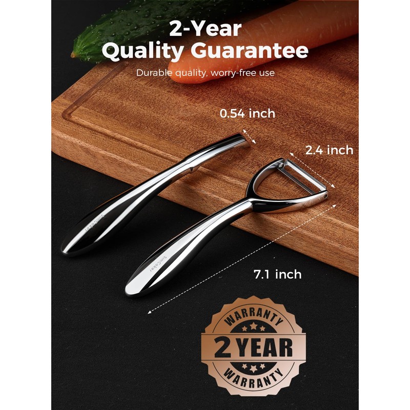 Premium 304 Stainless Steel Peeler Set – Ultra Sharp Y