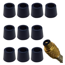 KITUREK 10PCS A/C 1/4" Charging Hose Gaskets, Rubber O-Rings, HVAC Refrigerant Seals, Automotive Repair Tool