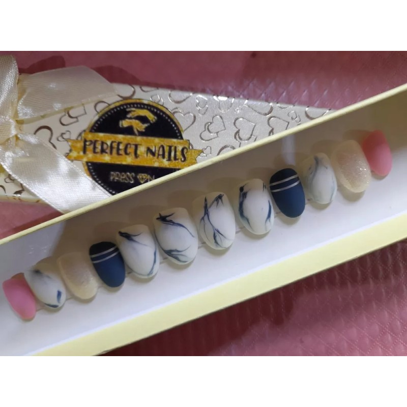 Perfect Nails Press On Hermosas Uñas Postizas Press On Medianas