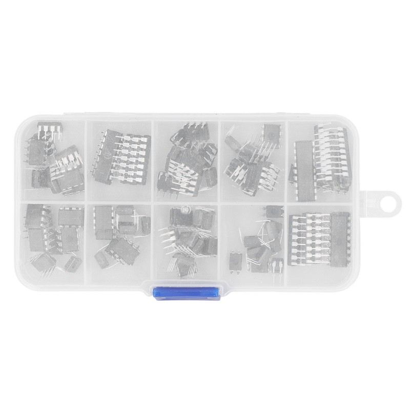 85 Pcs IC Assortment Kit 10 Specifications Integrated Circuit IC