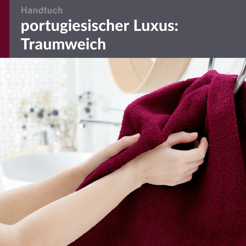 Lashuma Cotton Hand Towel 50 x 100 cm in Cherry