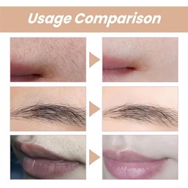 2Pcs Facial Hair Removal Cream,Hair Removal Cream Face,Fa-Ce Ha-Ir Rem-Over For Women Cr-Eam,With Aloe Vera Repair Gel,Moisturizing Painless,Soothing And Non-Irritating,Quick Depilation For Women