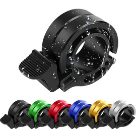 Ruayia Bicycle Bell Mountain Bike, Mini Bicycle Bell, Biker Bell Bicycle Bell for Bike MTB Mountain Bike Perfect for Cycling Enthusiasts 22-22.8 mm Handlebar - Black