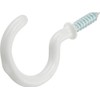 OOK 50684 7/8-Inch 30 Pieces White Vinyl Mug Hooks Tidy