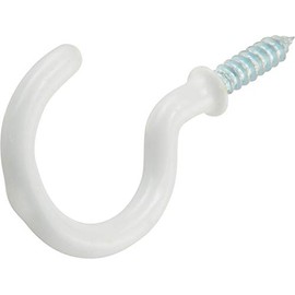 OOK 50684 7/8-Inch 30 Pieces White Vinyl Mug Hooks Tidy Tins 30 pcs