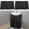 2 Pack Fabric Sink Skirt Diamond Bathroom Stitch Under Sink