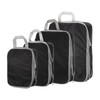 HARFINGTON 4pcs Compression Packing Cube for Suitcases Lightweight Luggage Organizers
