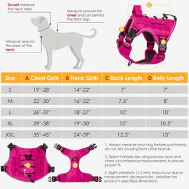 Arnés táctico resistente para perros grandes, chaleco reflectante ajustable sin tirones con sistema Molle, control de grado militar K9 para entrenamiento de servicio, al aire última intervensión y más