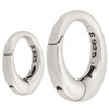 Beebeecraft 1 Box of 2 Spring Clasp O Ring Sterling Silver Oval Carabiner Clip Clasp Key Ring Connector for Jewellery Search When Making Necklaces