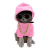 QWINEE 3Pcs Dog Hoodie Cat Apparel Dog Custume Set with