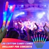 50 Pcs LED cotton candy cones,Glowing cotton candy sticks，Cotton candy