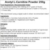 Peak Supps Acetyl L Carnitine Powder 250g | Pure ALCAR