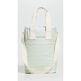 SunnyLife Women's Light Cooler Drinks Bag, Sage Stripe, One size