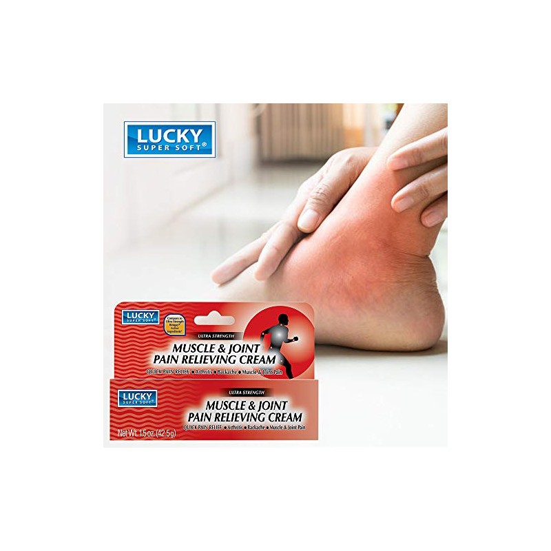 Lucky Super Soft Muscle & Joint Pain Relieving Cream, 1.5