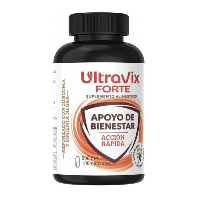 Ultravix Forte Suplemento Cúrcuma Dolor Articular 100 Caps