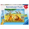 Ravensburger 76062 "Elephant, Lion And Co. Puzzle (2 x 12-Piece)