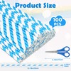 100 PCS Cotton Candy Sticks Blue, Anglecai 13.8 Inch Cotton