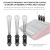 Btuty UHF Wired Microphone Converter, Wireless Microphone Transmitter and Receiver,