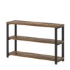 EXCEFUR Industrial Sofa Console Table, Entryway Table with 3 Tier