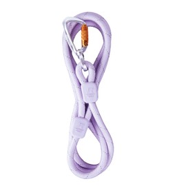 Woolly Wolf Lead 1.80 m Lavender Mix - Durable Dog Lead Made of Recycled Polyester, Reflective & Lightweight, with Aluminium Twist Lock Carabiner 22 g